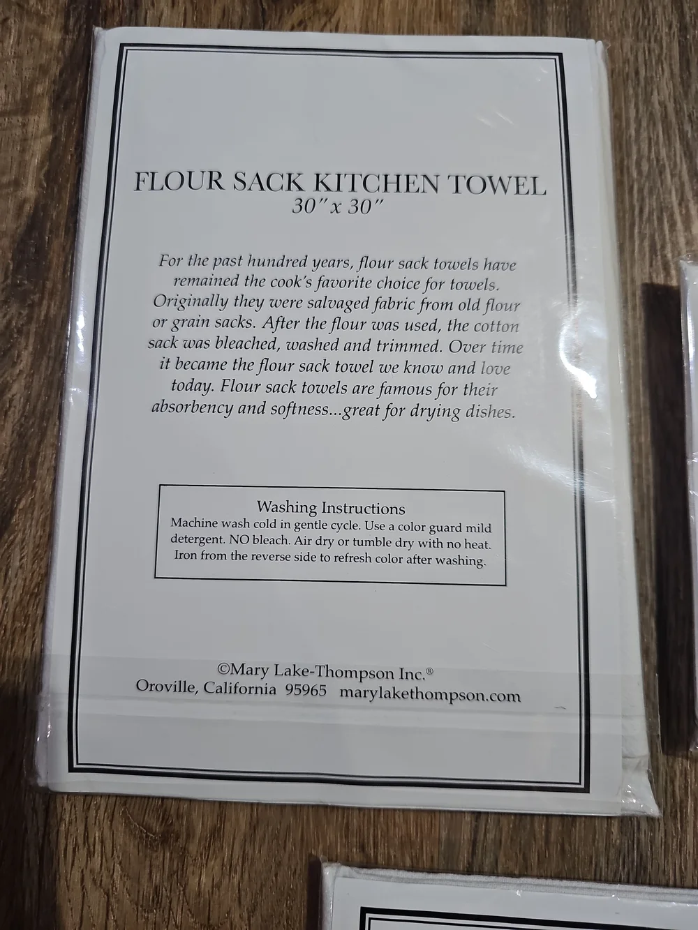 Mary Lake-Thompson Flour Sack Kitchen Towels Set of 3 Garden Bee Bicycle 30x30
